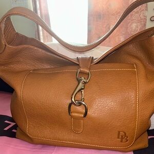 Dooney & Bourke Tan Leather Shoulder Bag
